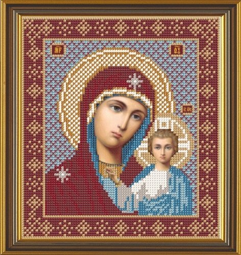 Богородица Казанская, набор для вышивки Ново Слобода