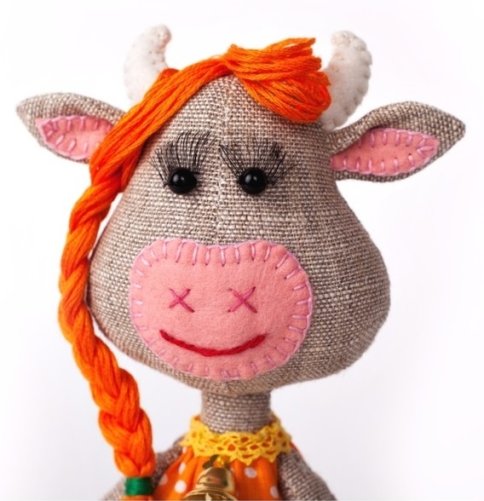 Набор для шитья текстильной игрушки "Корова Бурёнка"