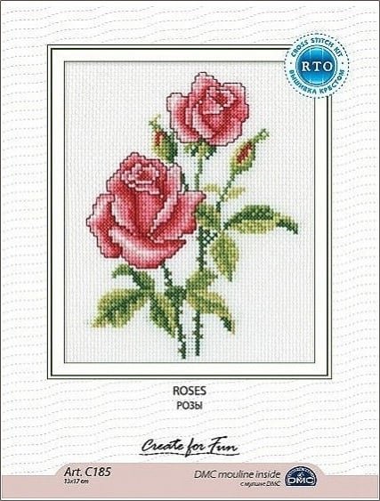 Розы, набор для вышивания крестом, RTO