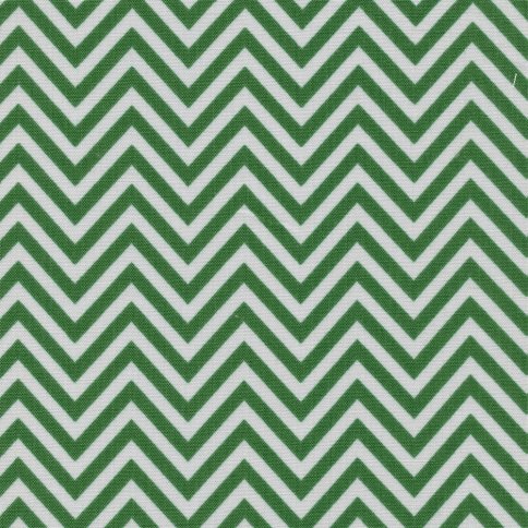 Ткань для пэчворка Peppy, принт зигзаг ярко-зеленый