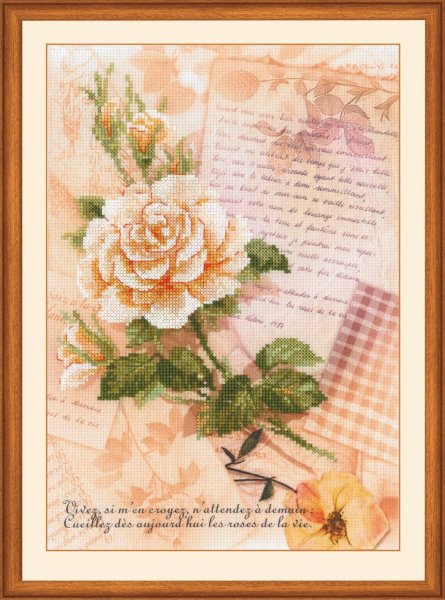 Письма о любви. Роза, набор для вышивания
