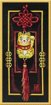 Золотой котик, набор для вышивания