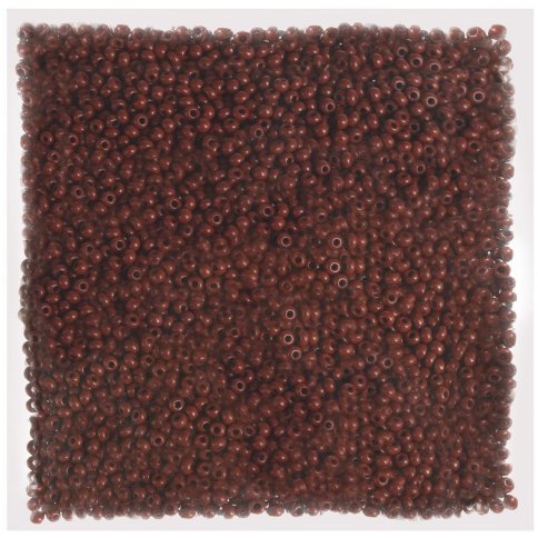 Бисер Preciosa Rocaille, размер 10/0, глянцевый, цвет 13600, коричнево-красный, 50гр