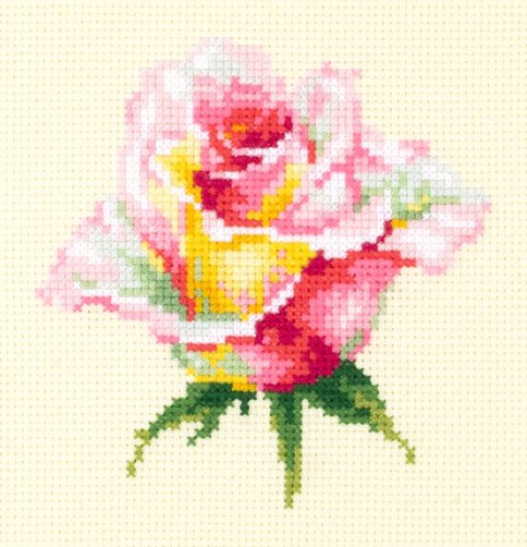 Нежная роза, набор для вышивания, Чудесная игла