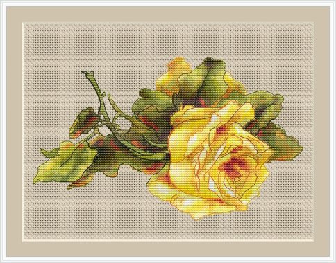 Все оттенки розы: солнечный, схема для вышивки