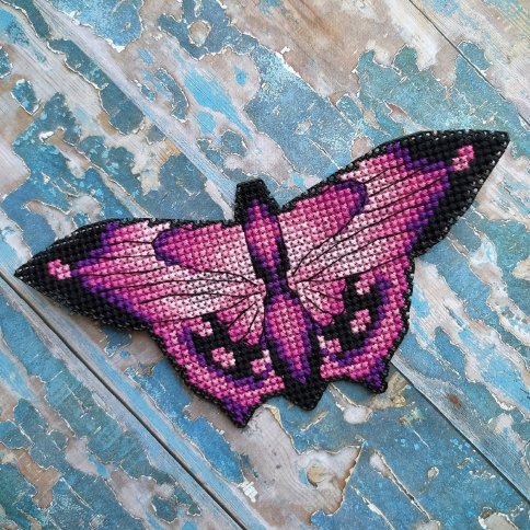 Бабочки, схема для вышивки крестиком