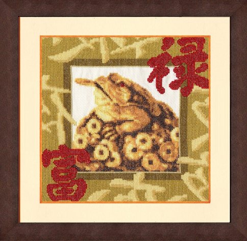 Золотая жаба, набор для вышивания