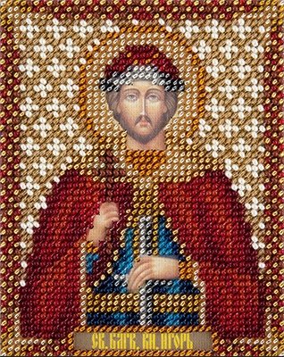Икона Святого благоверного князя Игоря Черниговского, набор для вышивки 