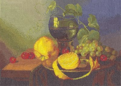 Натюрморт с лимоном , набор для вышивания