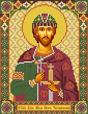 Святой Благоверный Великий Князь Игорь Черниговский, набор для вышивки