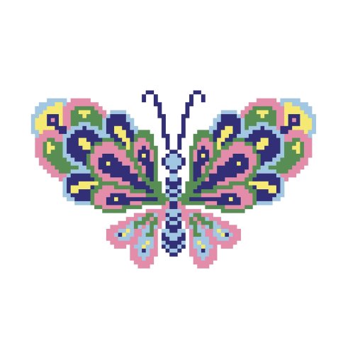 Бабочка, детский набор для вышивания