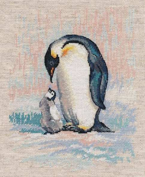 Пингвины, набор для вышивания крестом