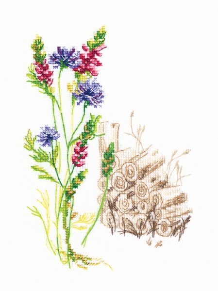 Цветущие травы, набор для вышивания