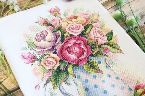 Букетик милых роз, набор для вышивания