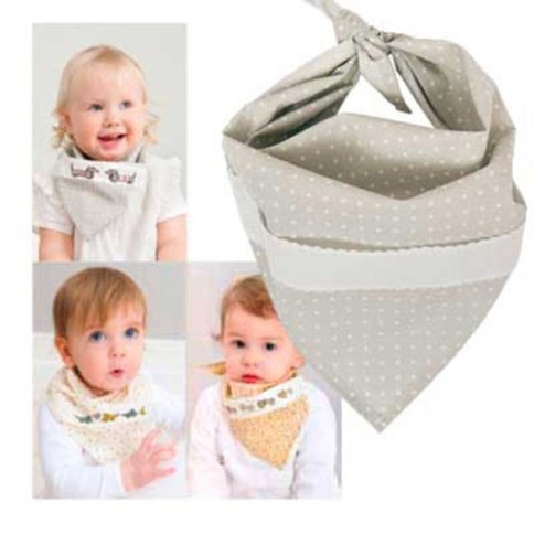 Платок детский с вставкой для вышивки серый, набор для вышивания