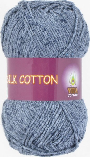 Пряжа Vita Cotton Silk Cotton, 20% шелк, 80% хлопок, 50гр/125м