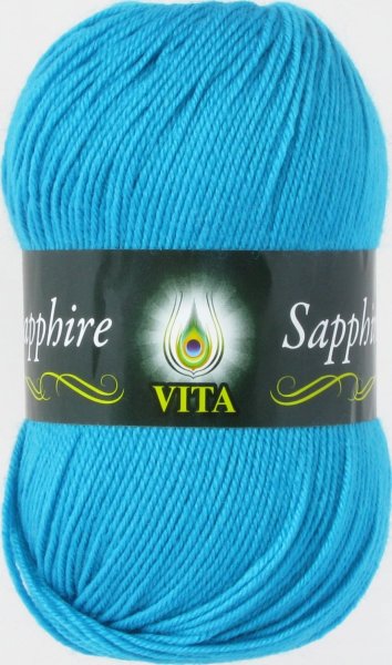 Пряжа поштучно Vita Sapphire, 45% шерсть, 55% акрил