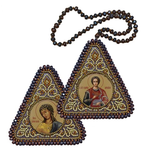 Святой Великомученик и Целитель Пантелеимон и Ангел Златые власы, набор для вышивания