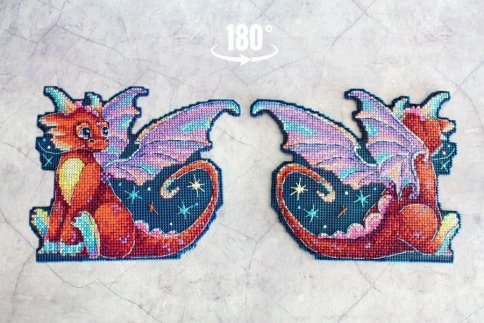 Полуночный дракон, набор для вышивания