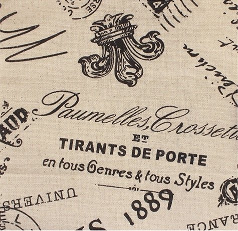 Ткань декоративная "Письмо в Париж"