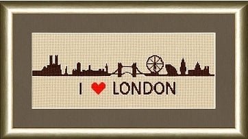 Я люблю Лондон, набор для вышивания