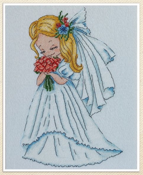 Невеста, схема для вышивания