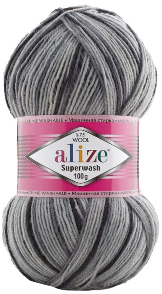Пряжа Alize Superwash Comfort Socks, 75% шерсть, 25% полиамид, 100гр/420м
