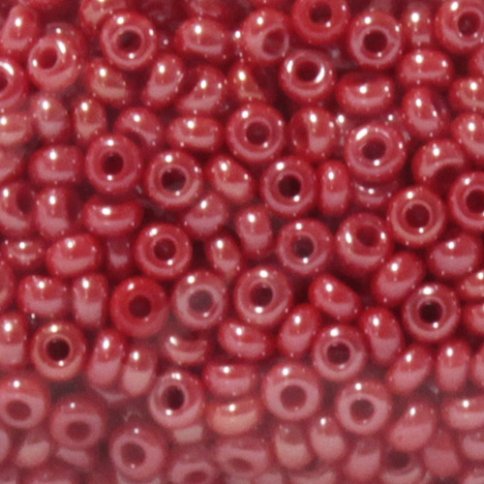 Бисер Preciosa Rocaille, размер 10/0, жемчужный, цвет 98170, красный, 50гр