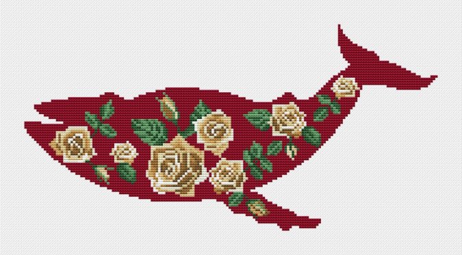 Вышивка кит схема